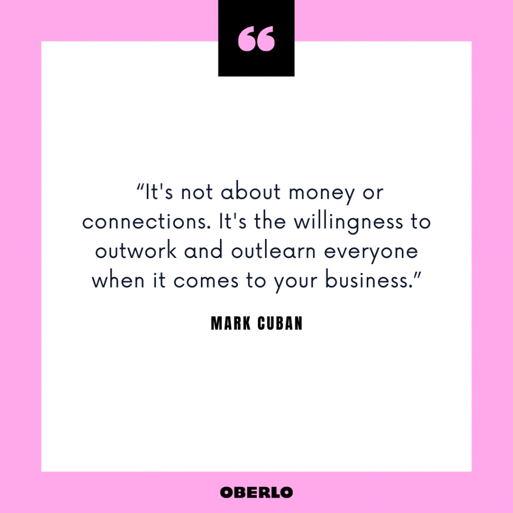 Entrepreneurial Thinking: Mark Cuban Quote