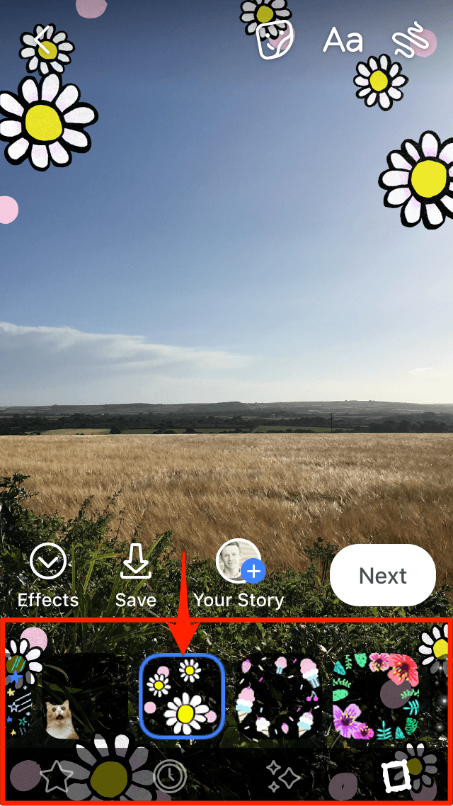 Add Effects Facebook Story