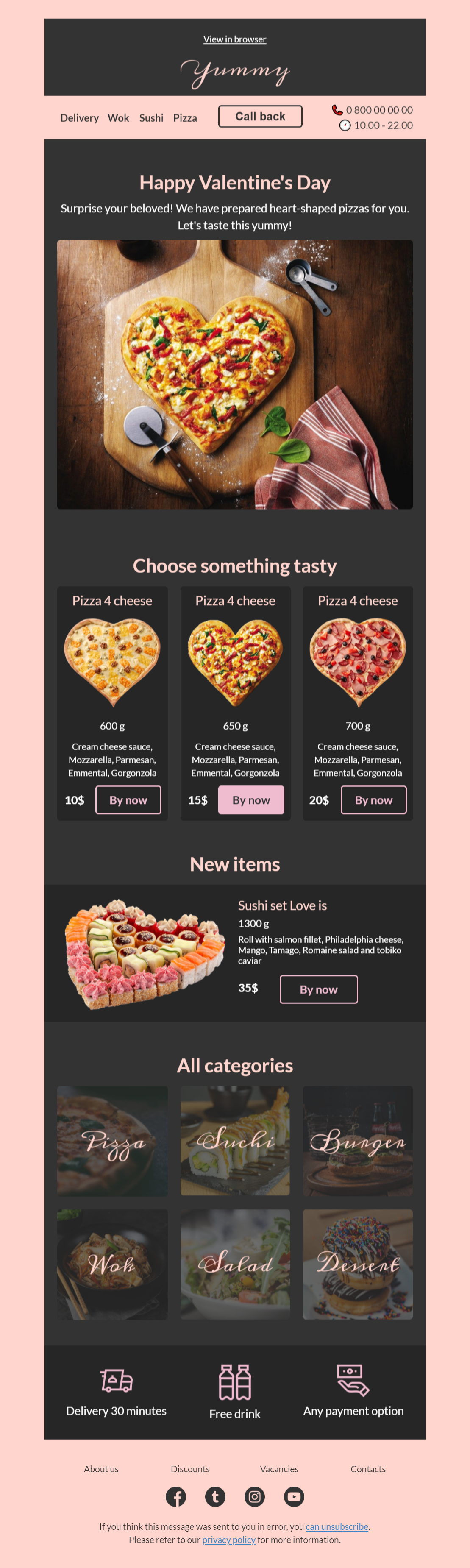 Stripo best valentine's day email templates