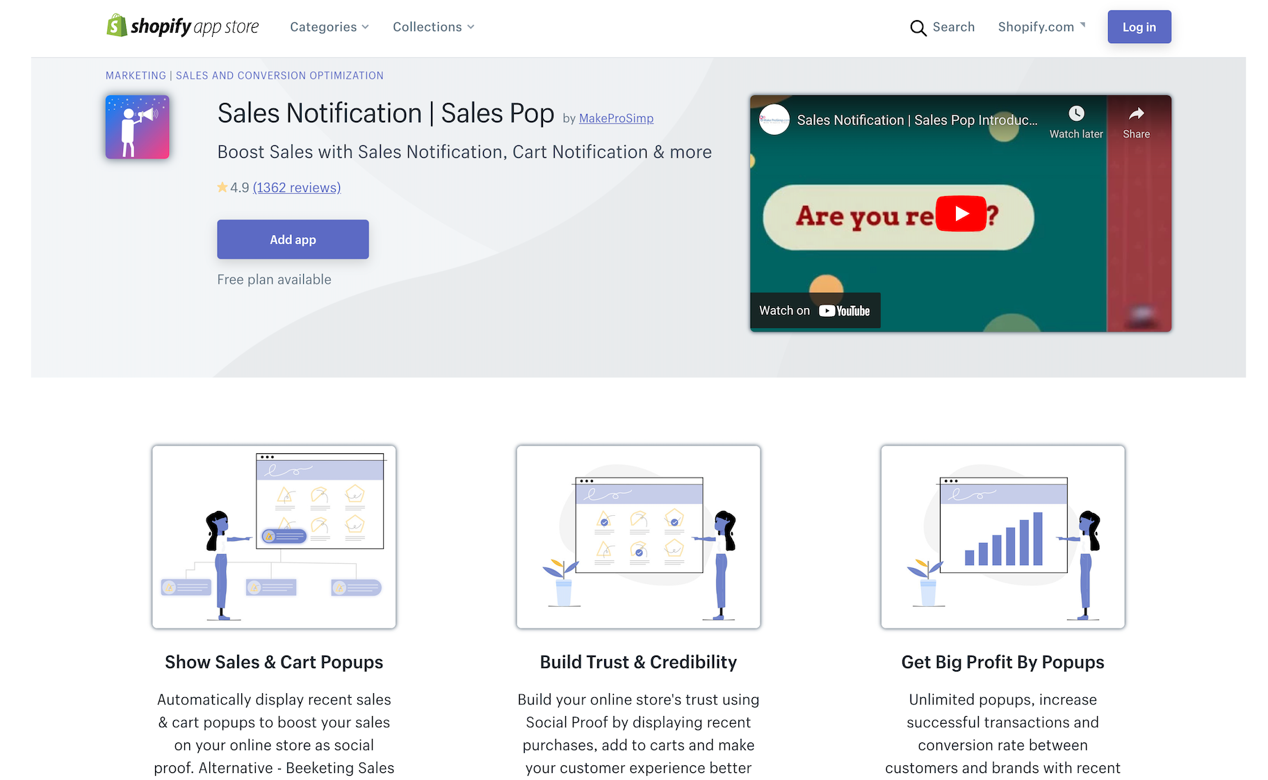 sales notificaiton shopify