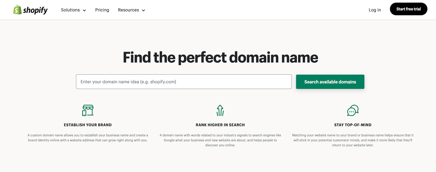 best domain registrar: Shopify