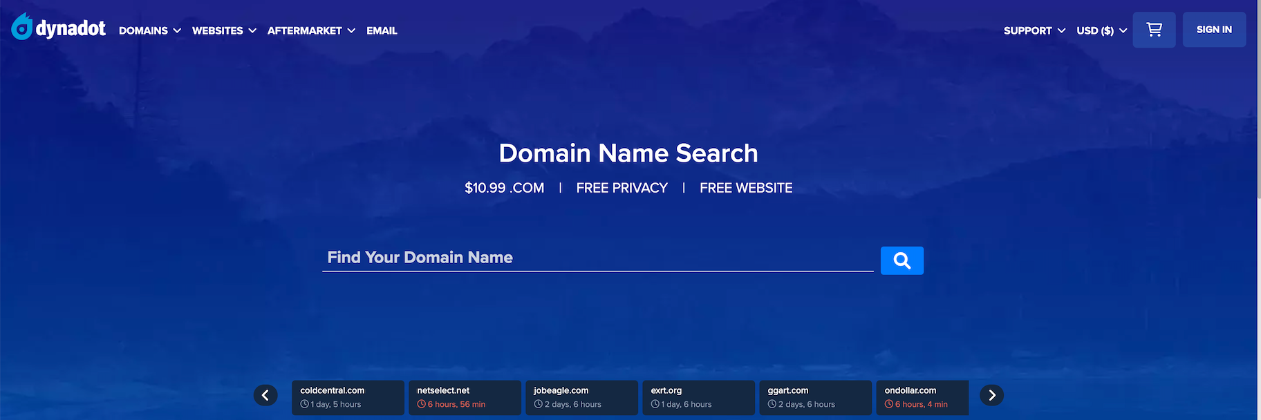 Register TLDs with Dynadot