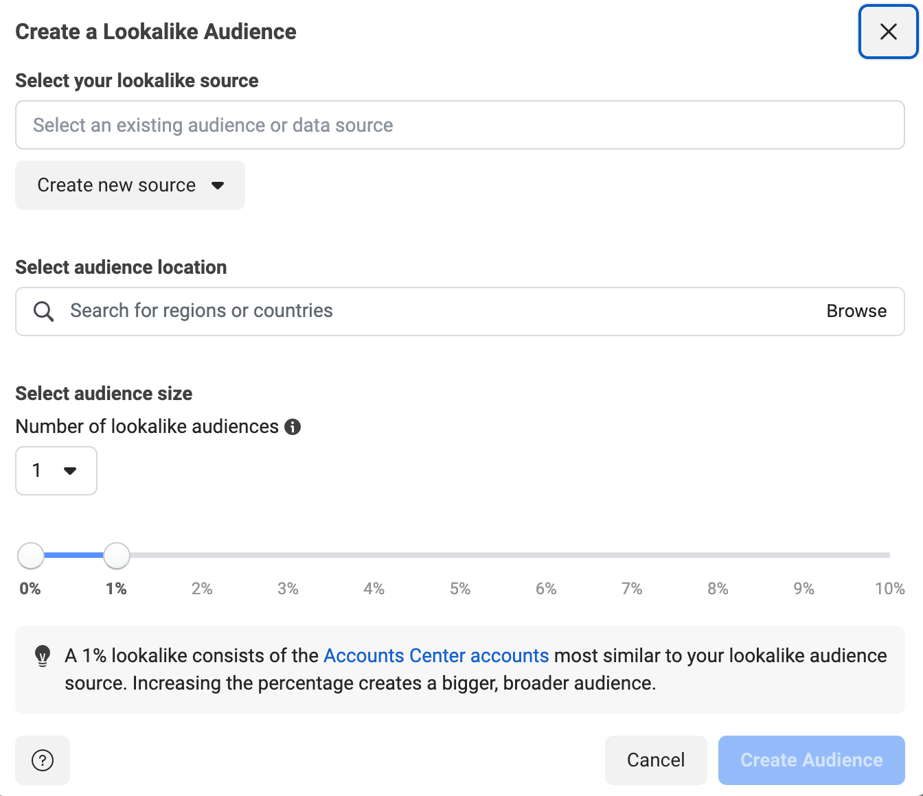 Create a lookalike audience