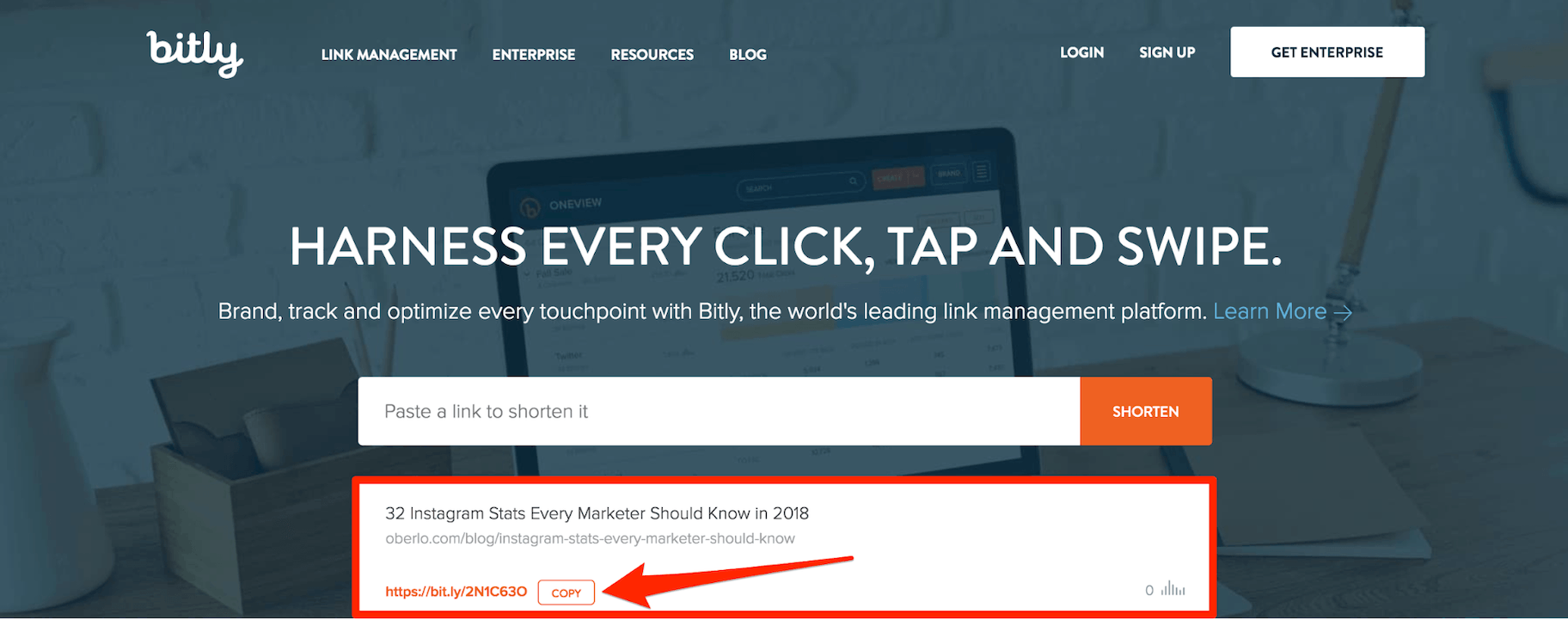 Bitly Copy Link