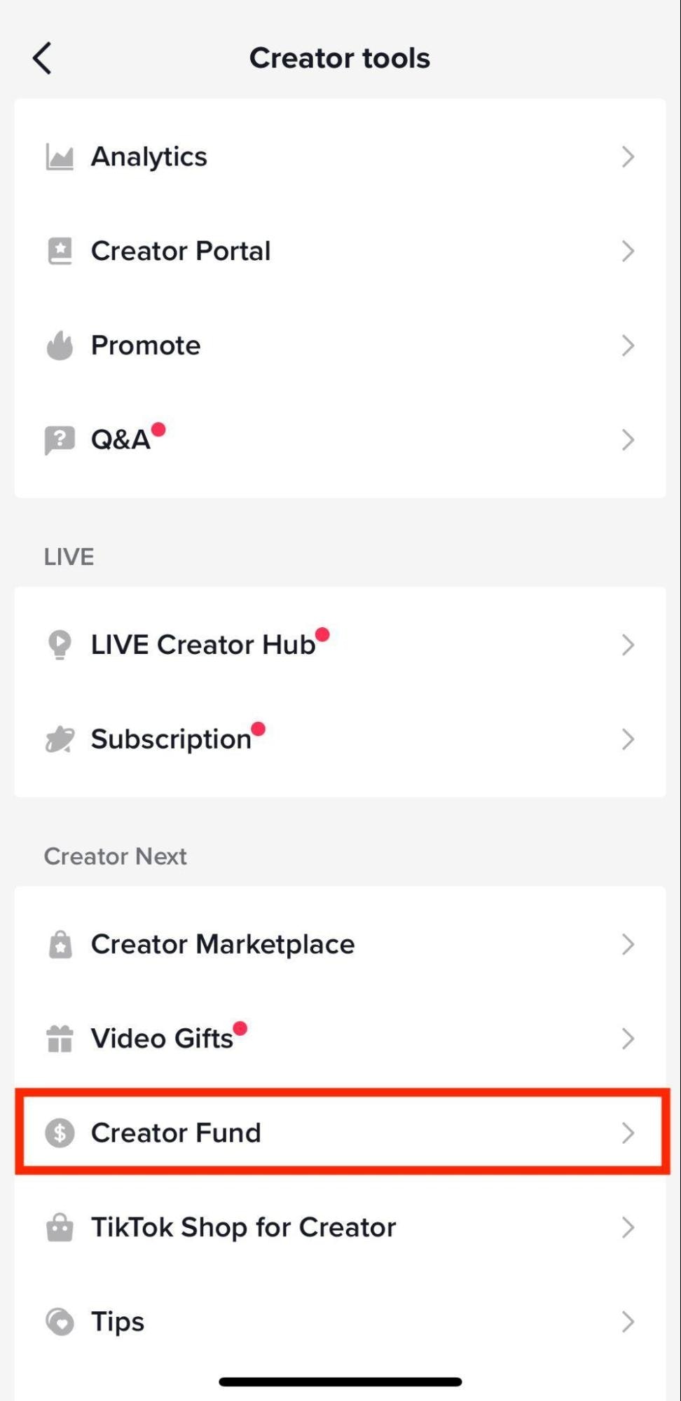 TikTok creator tools