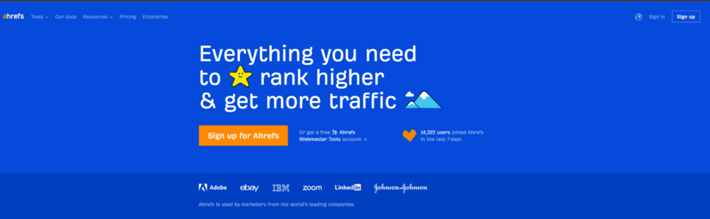 Ahrefs SEO tool