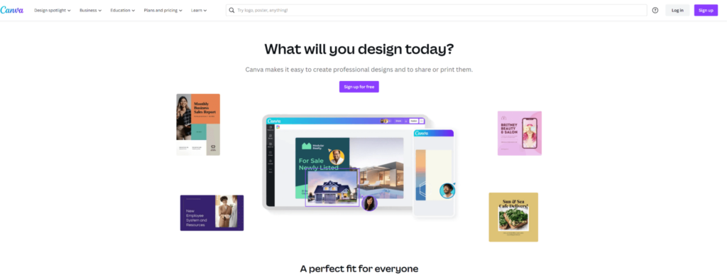 Canva design software