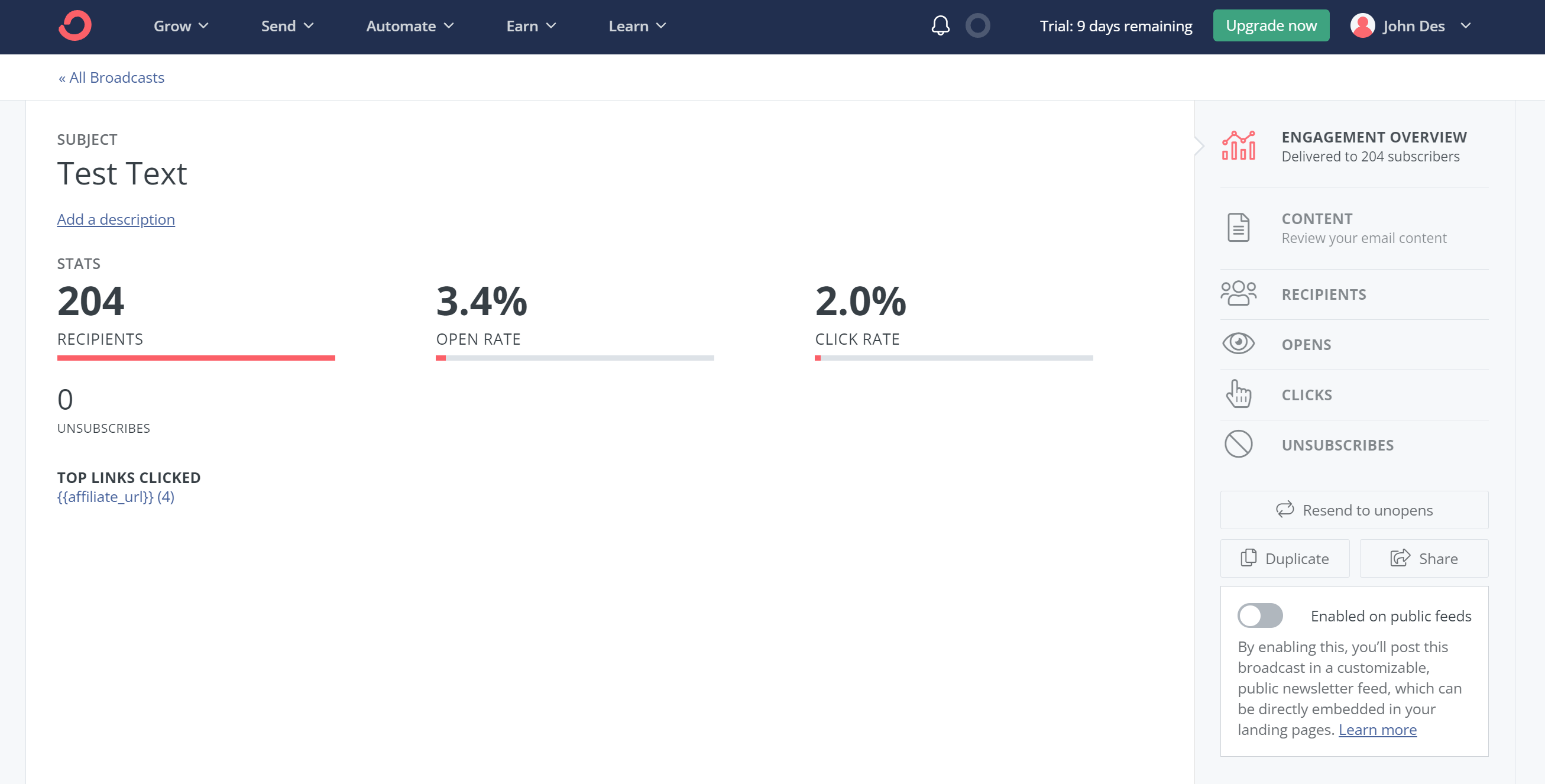 convertkit reporting and analytics