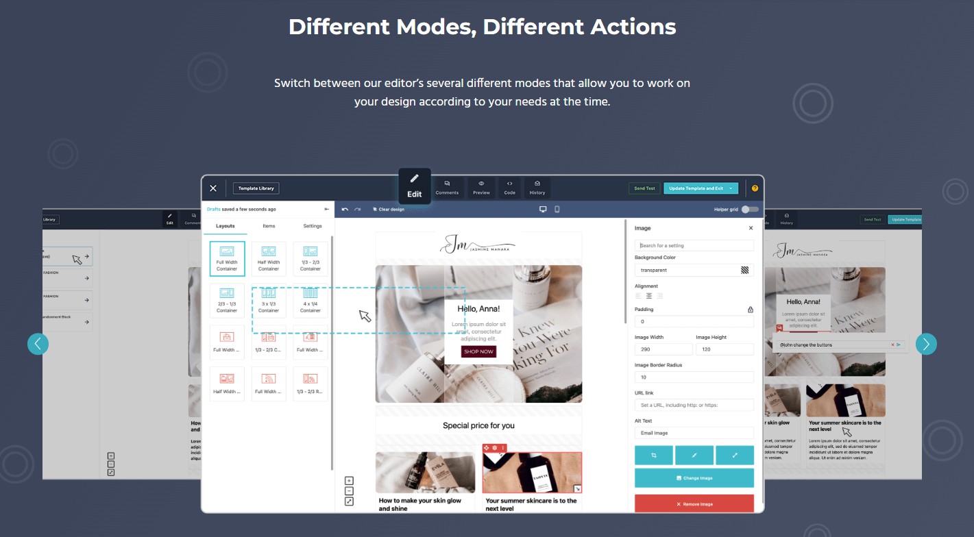 moosend html email design software