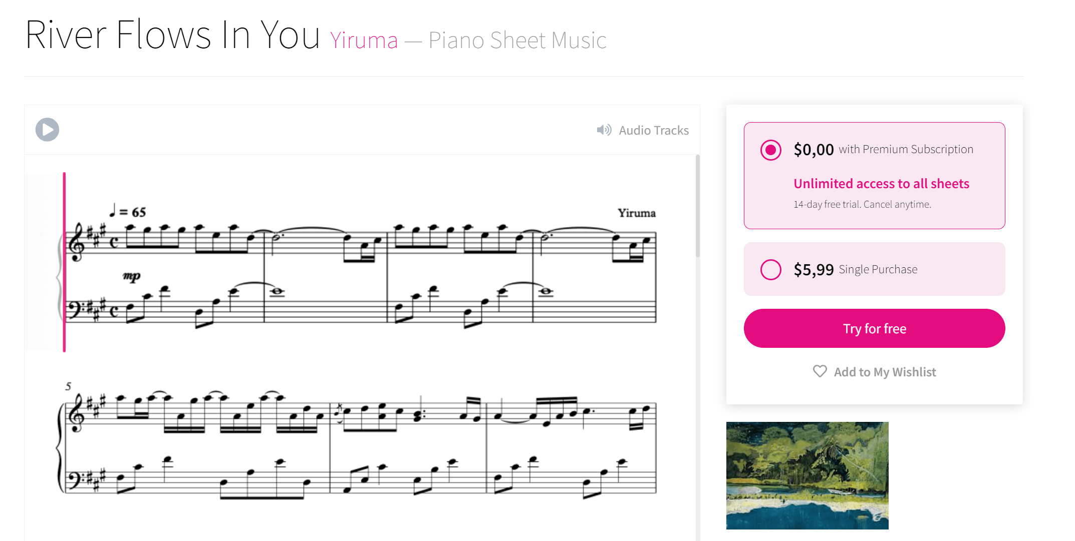 tomplay piano sheets as digital products