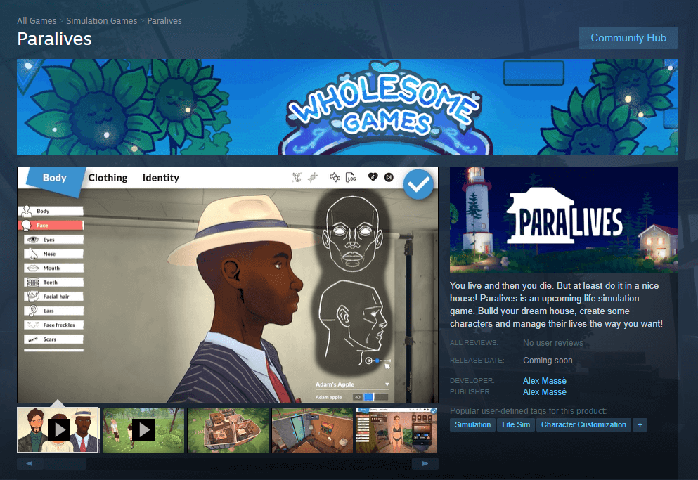 Paralives indie video game